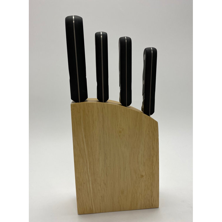 New England Cutlery 5 Piece Stainless Steel Knife Block Set Wayfair